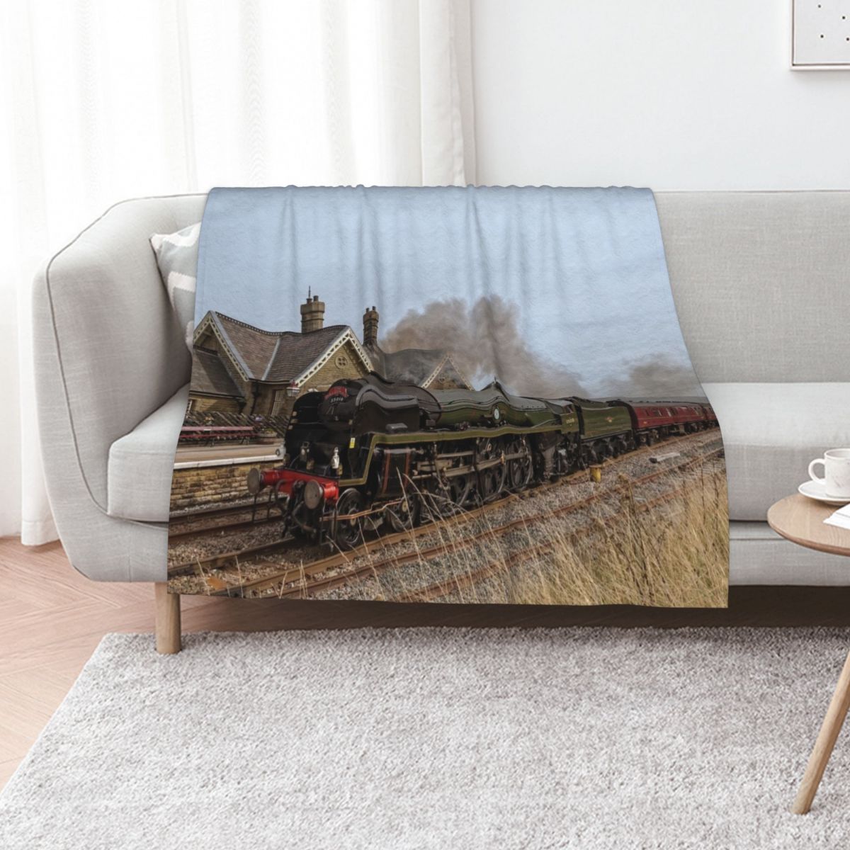 3D Printing Yorkshire - Coperta con stampa di treni a