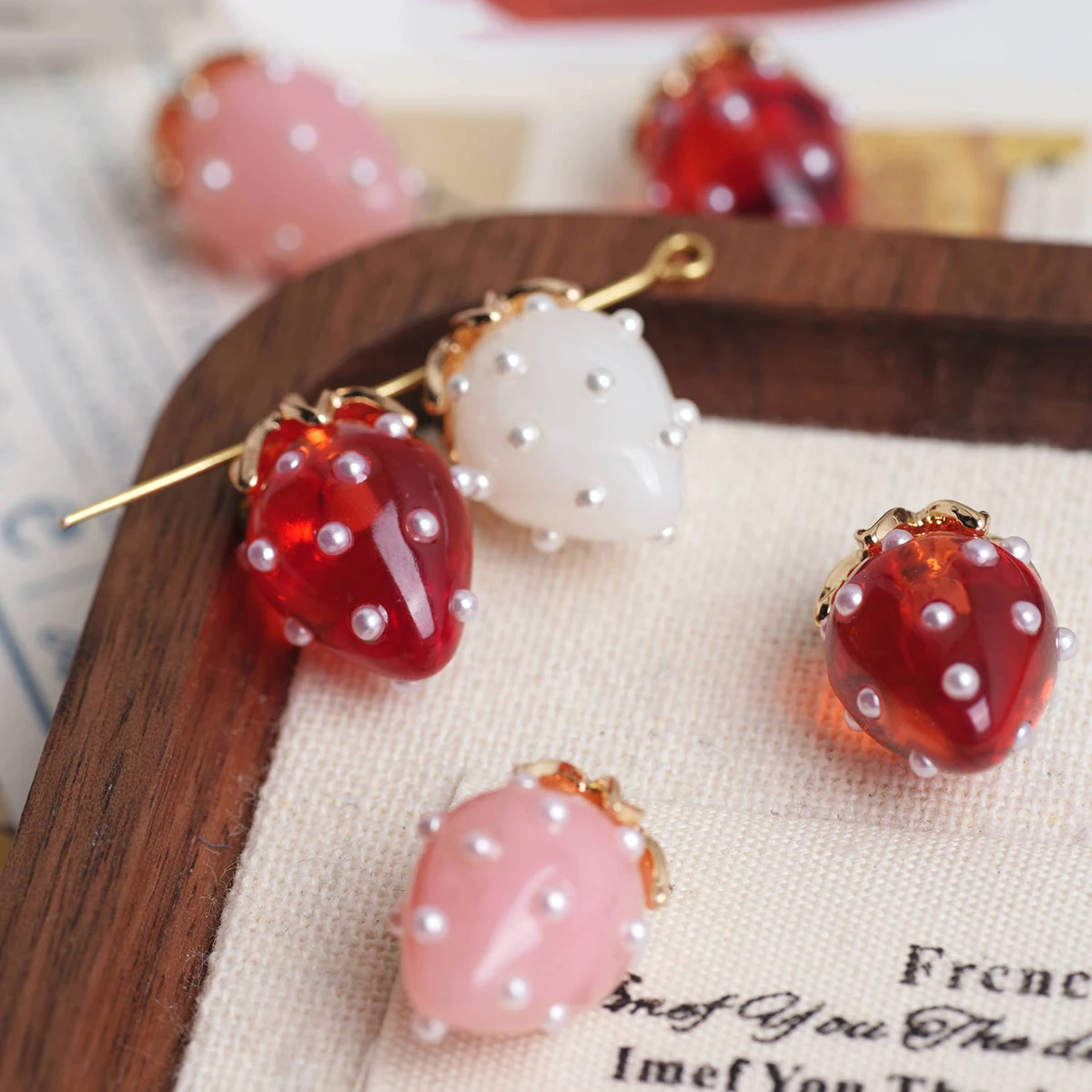 3D Printing Jewelry - 2 Pezzi Perline Acriliche Stampate a