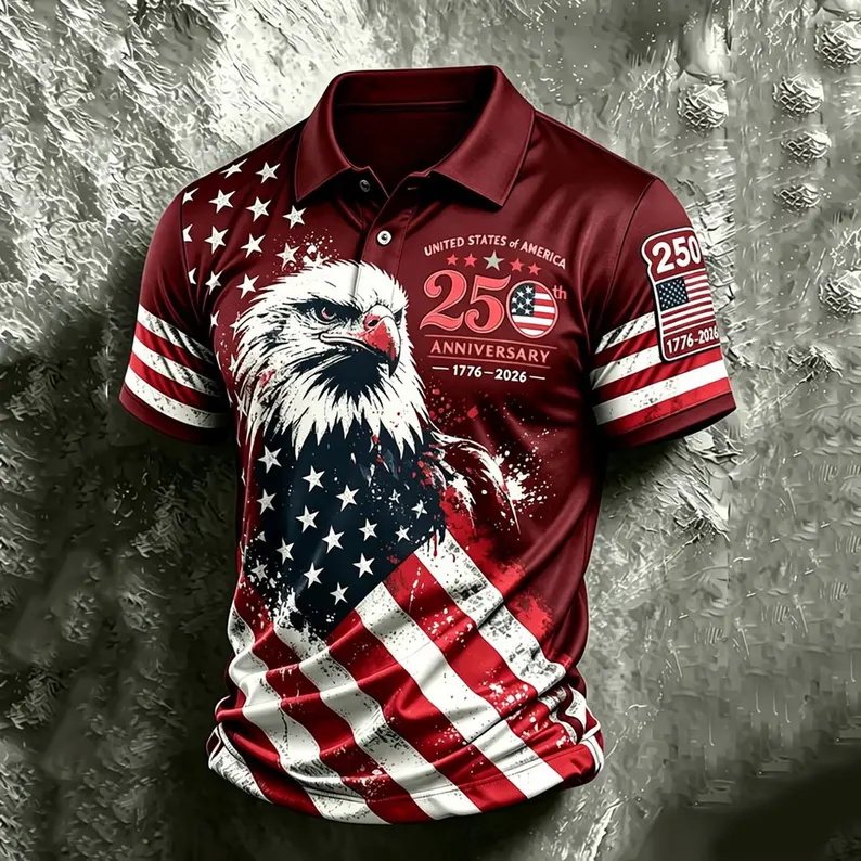 Polo da Golf Patriottica da Uo - 3D Printing Usa recensione e prezzo